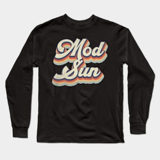 Retro Mod Pattern 70s 80s 90s Birthday Classic Style Long Sleeve T-Shirt